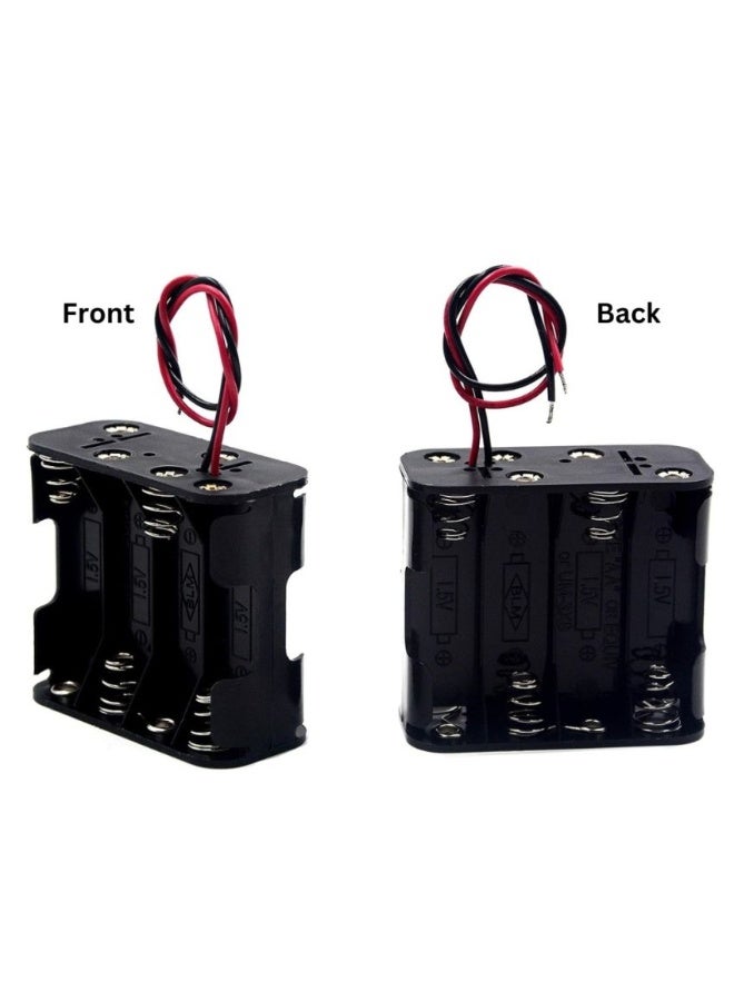 KNP 8-Way AA Battery Holder (Box Type), Wired Connection for 1.5V Batteries - Image 3